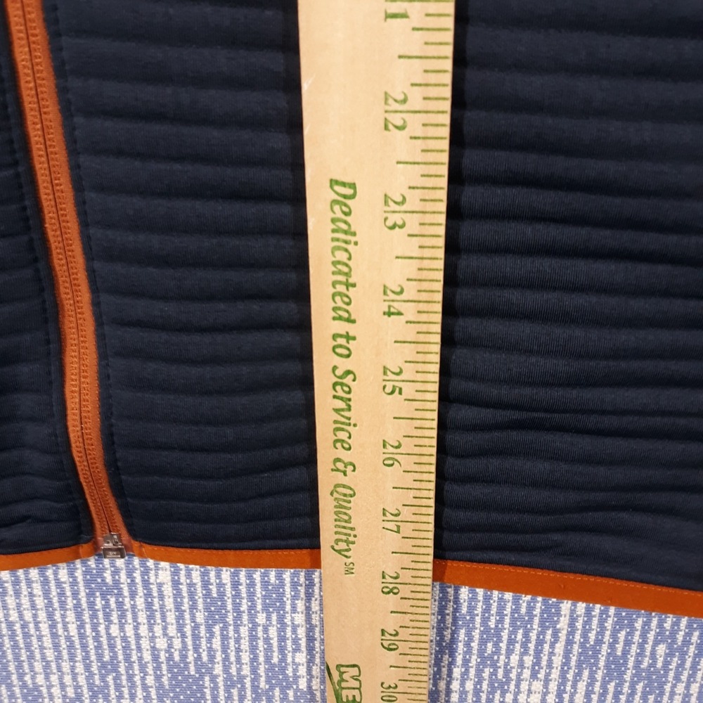 L.L. Bean Vest Mens XL Slightly Fitted Full Zip Blue Outdoor Travel Hiking - Picture 6 of 9